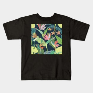 Tropical Bird of Paradise Kids T-Shirt